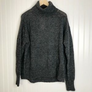 Like New H&M Charcoal Mohair Turtleneck Sweater
